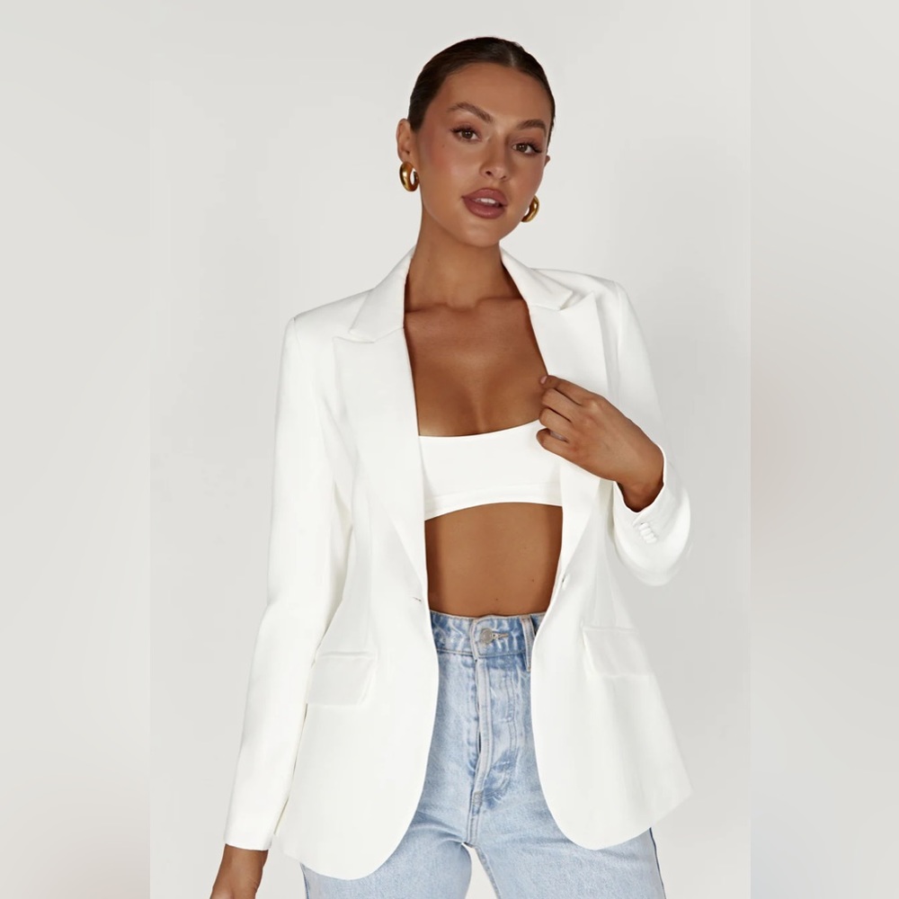 White Fitted Blazer